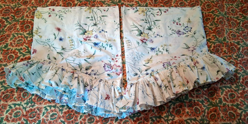 Vintage floral ruffled - vintage,
