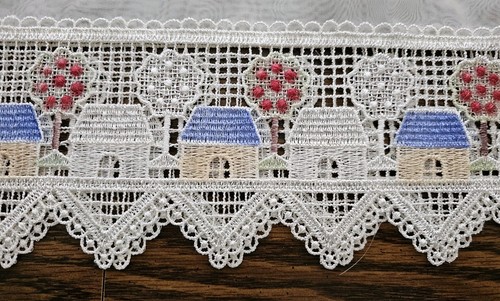 Valances set embroidered - valances,