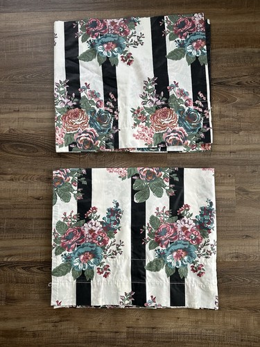 Vtg black floral - vtg,
